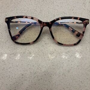 Black and Pink Wayfarer Glasses